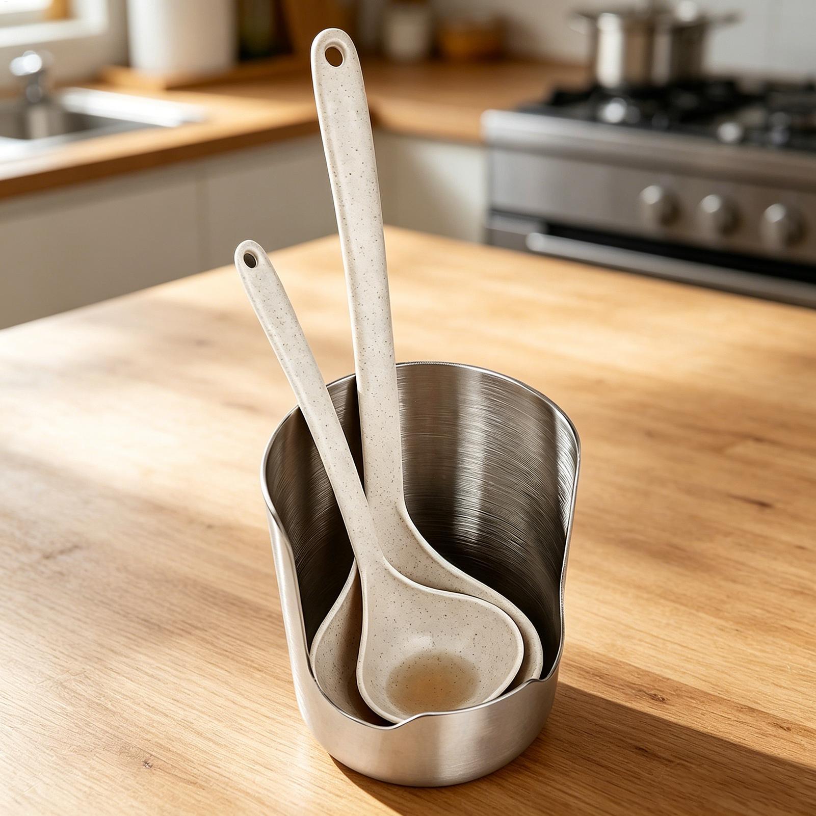 Kitchen Gadgets Under 100 - Organizer na łyżki ze stali nierdzewnej,