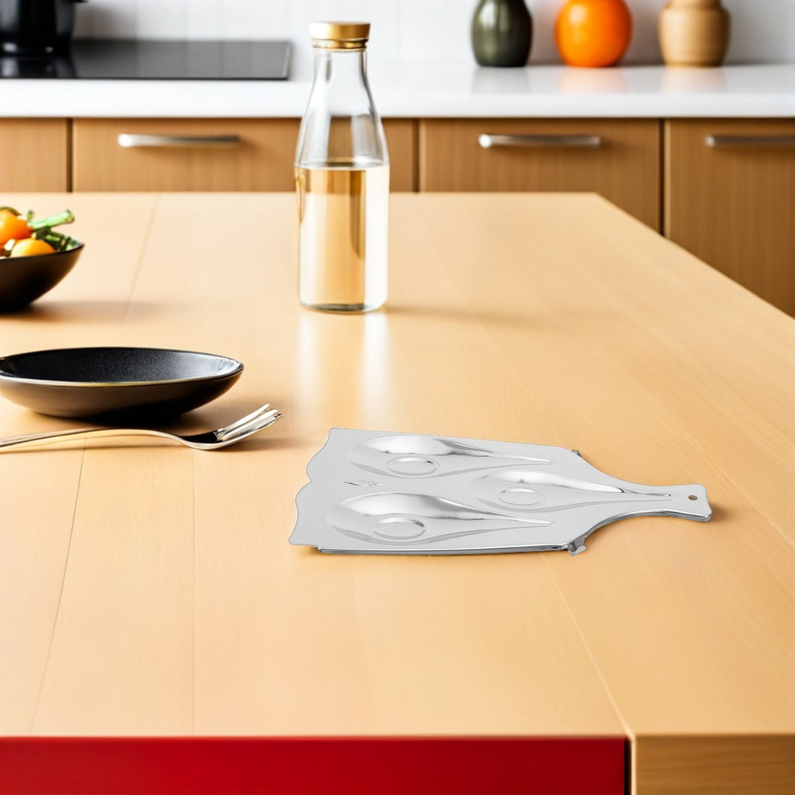 Kitchen Gadgets Under 100 - Stal nierdzewna, trzypokojowy pojemnik na łyżki