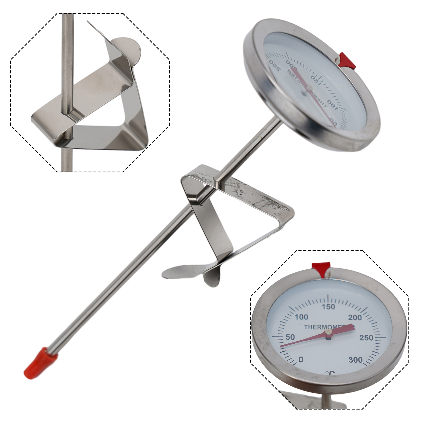 Kitchen Gadgets For Cooking - Termometr z sondą ze stali nierdzewnej