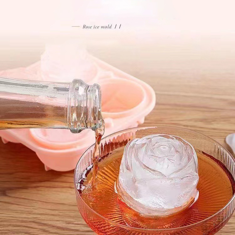 Formy do lodu 3D Rose 4 otwory – Kitchen Gadgets Deals recenzja i cena