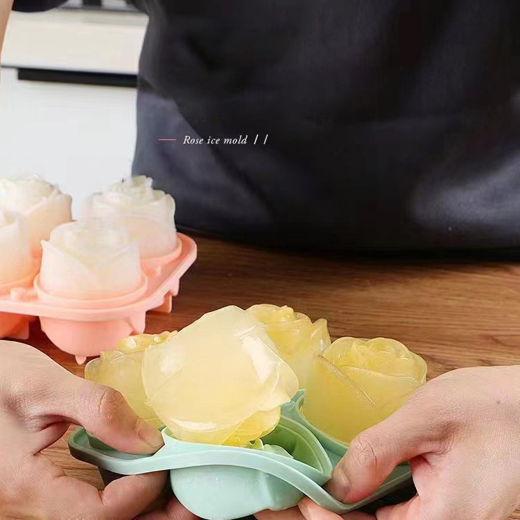 Formy do lodu 3D Rose 4 otwory – Kitchen Gadgets Deals recenzja i cena